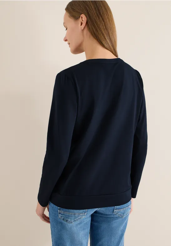 Shirt im Tunika-Look universal blue