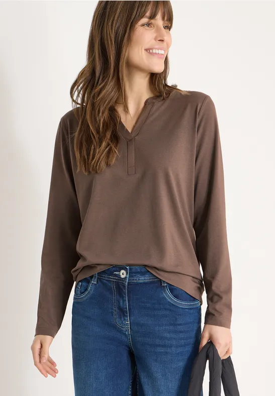 Shirt im Tunika-Look urban taupe