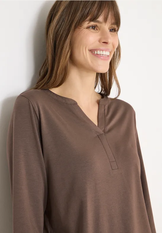 Shirt im Tunika-Look urban taupe