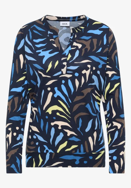 Shirt im Tunika-Look universal blue