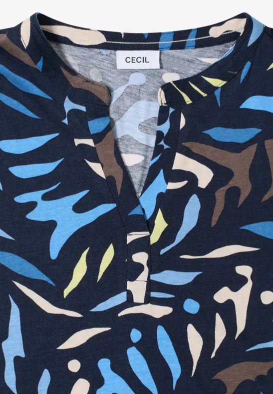 Shirt im Tunika-Look universal blue