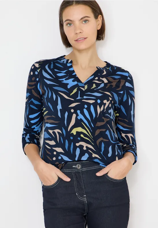 Shirt im Tunika-Look universal blue