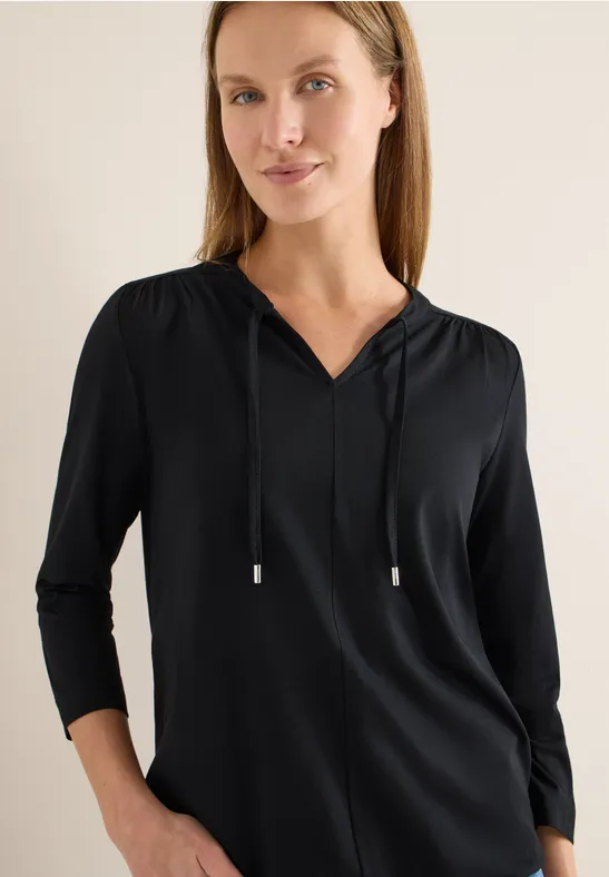 T-shirt au look tunique Black