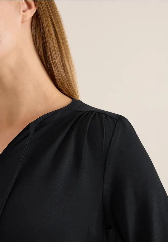 T-shirt au look tunique Black