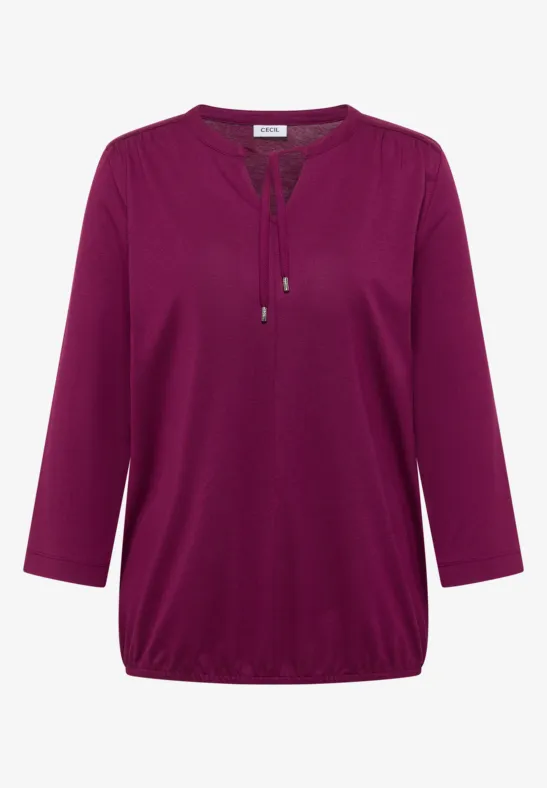 Shirt im Tunika-Look magenta purple