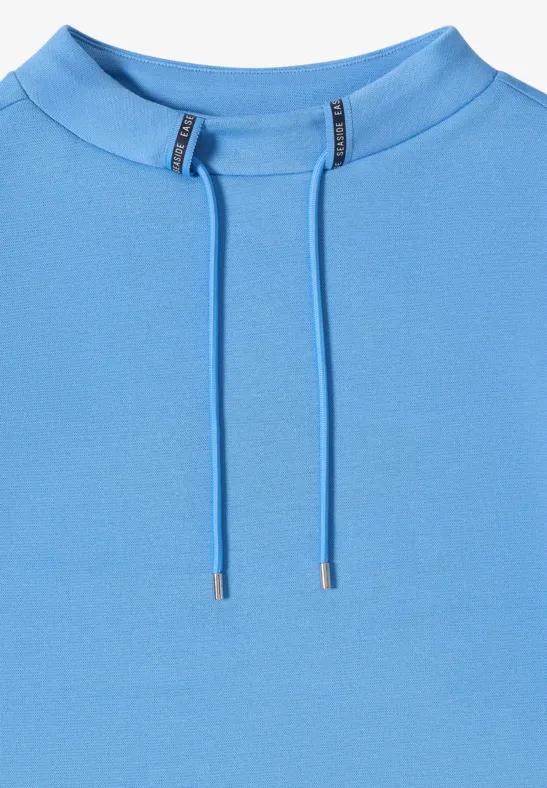 T-shirt avec détail de bande fountain blue