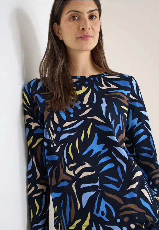 Shirt met patroon universal blue