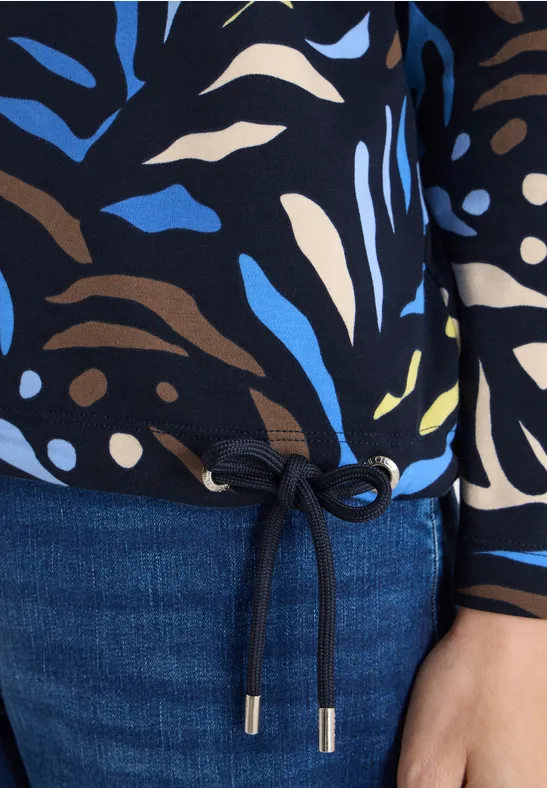 Shirt met patroon universal blue