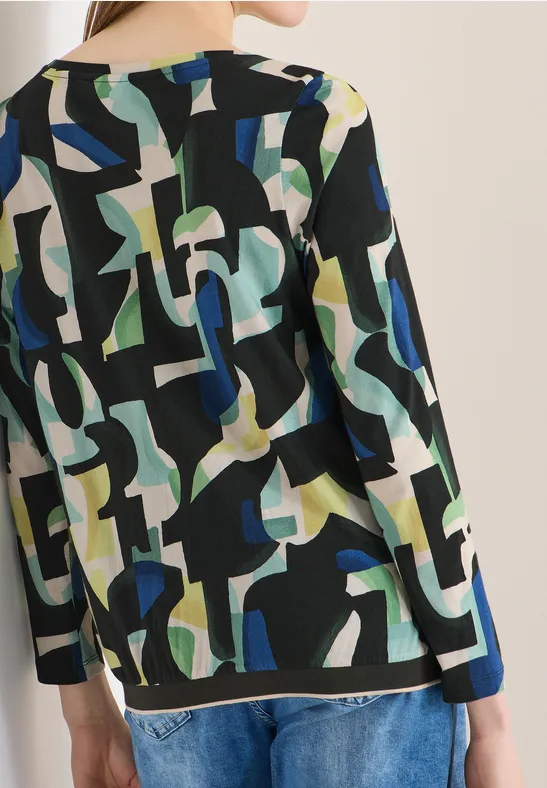 T-shirt à motifs raw khaki