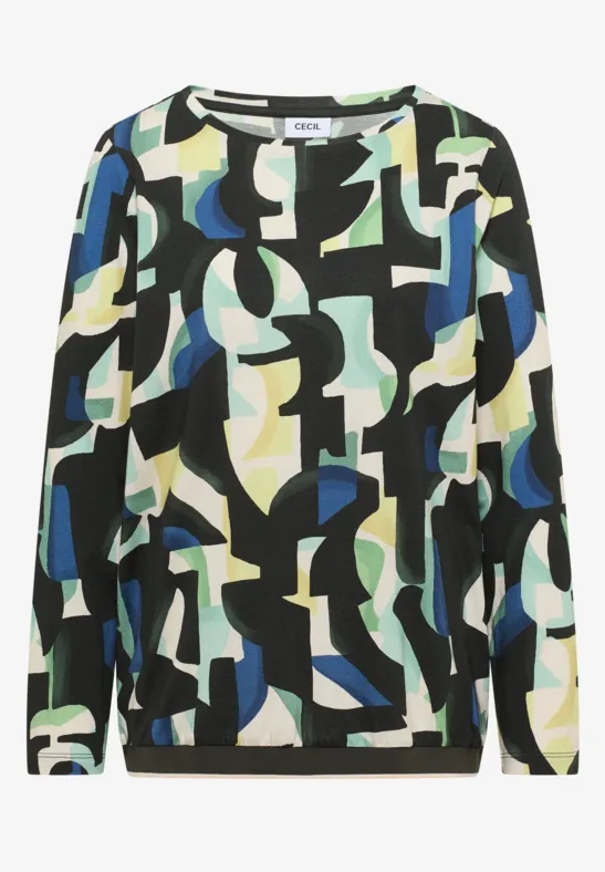 T-shirt à motifs raw khaki