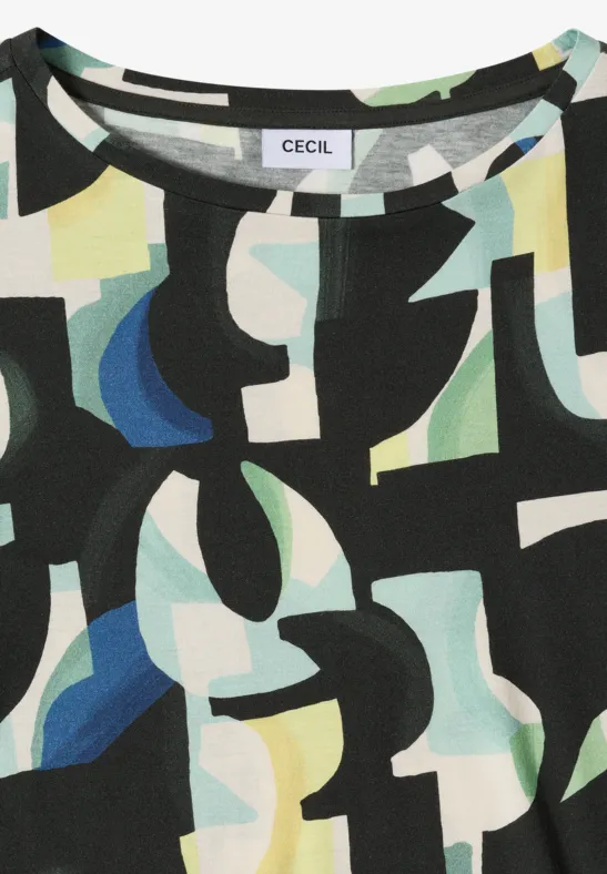 T-shirt à motifs raw khaki