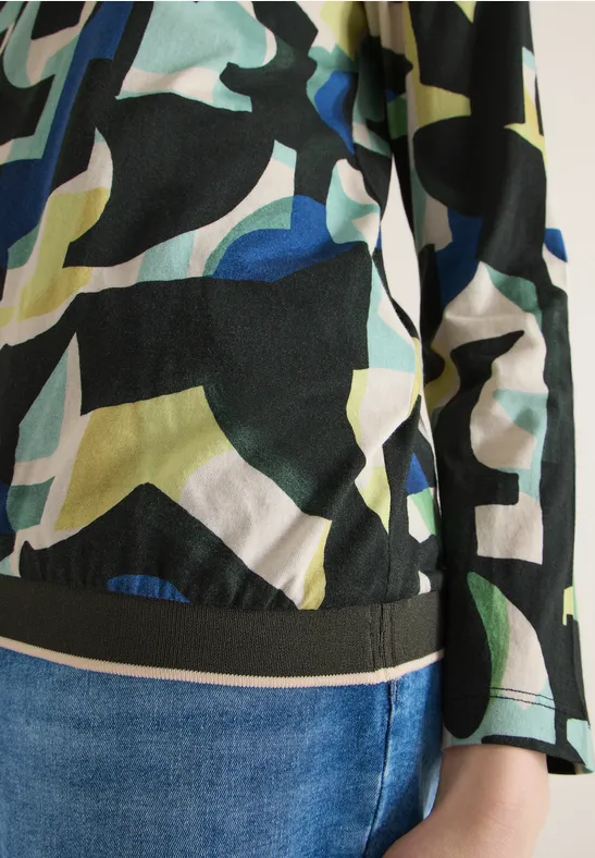 T-shirt à motifs raw khaki