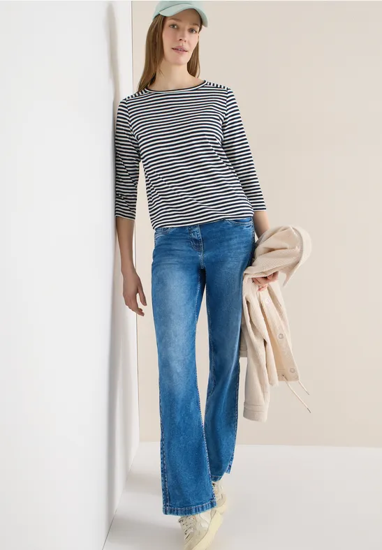 Gestreiftes Shirt universal blue