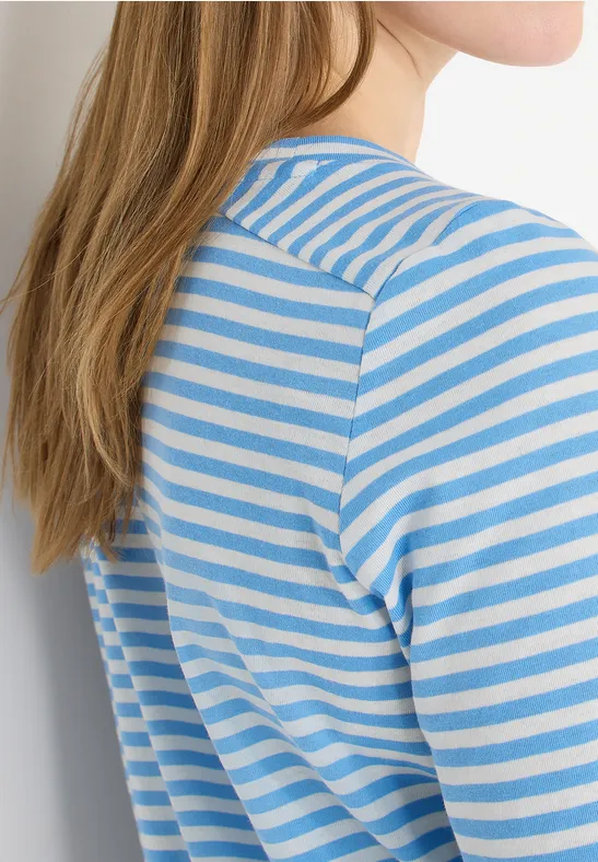 Gestreiftes Shirt cloud blue