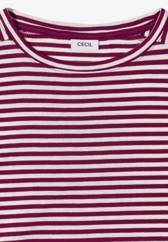 Gestreiftes Shirt magenta purple