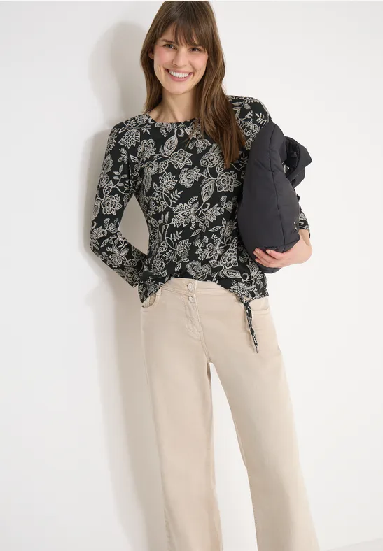 T-shirt à motifs raw khaki