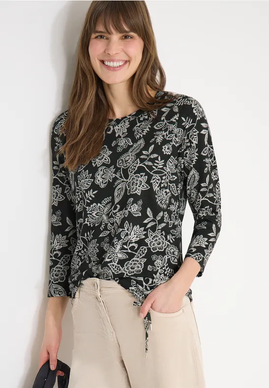 T-shirt à motifs raw khaki