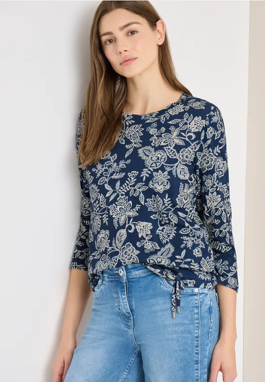 T-shirt à motifs sporty denim blue