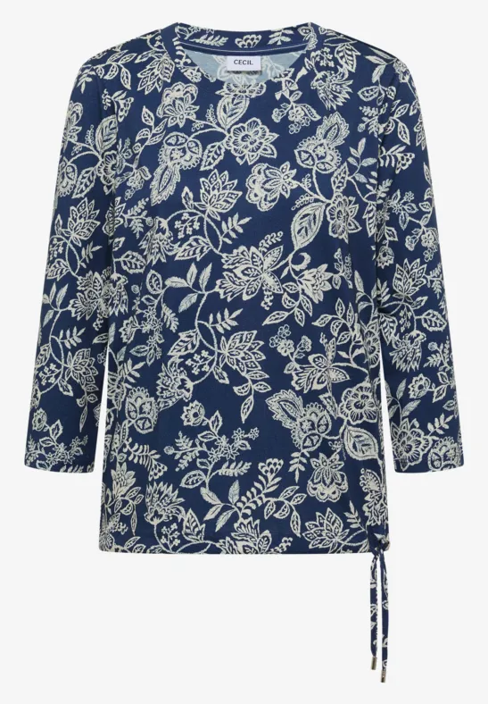 T-shirt à motifs sporty denim blue