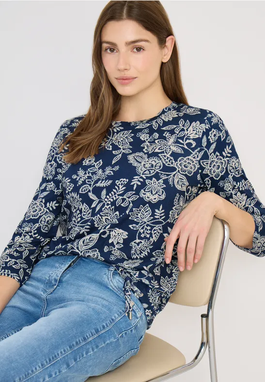 T-shirt à motifs sporty denim blue