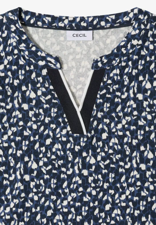 Gemustertes Shirt universal blue