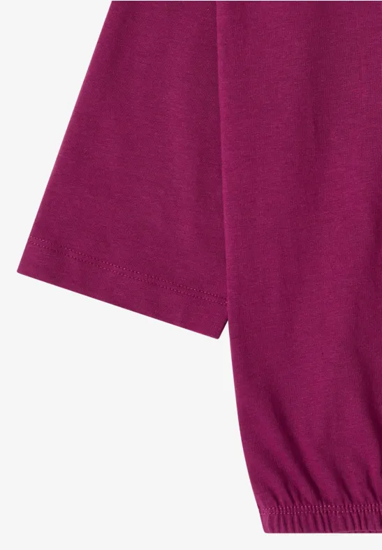 Shirt in effen kleur magenta purple