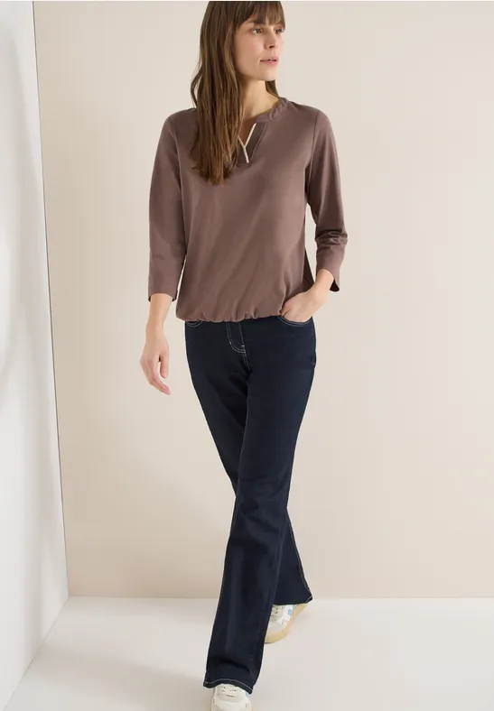 T-shirt en couleur unie urban taupe