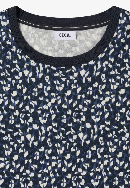 Shirt met patroon universal blue