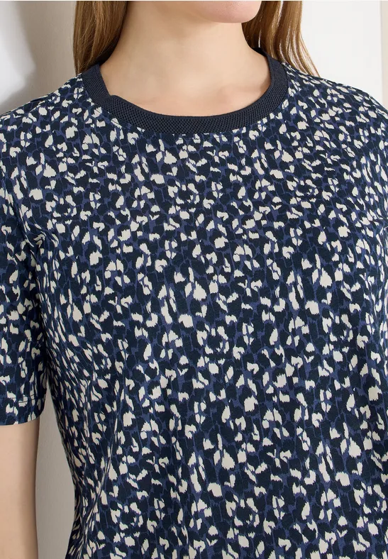 Shirt met patroon universal blue