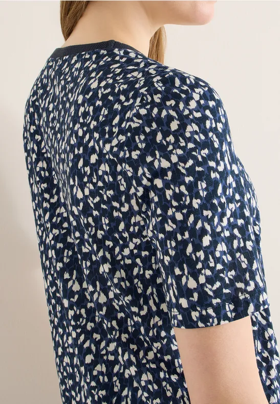 Shirt met patroon universal blue