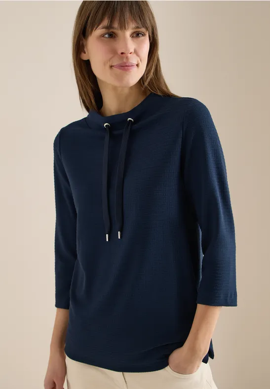 Strukturshirt universal blue