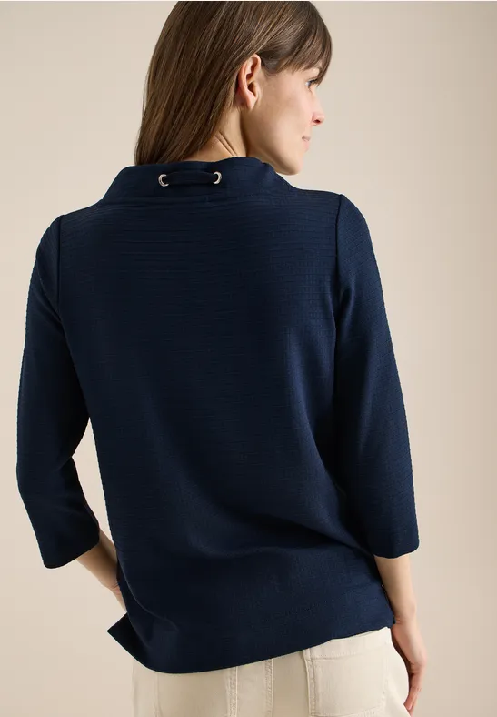 Strukturshirt universal blue