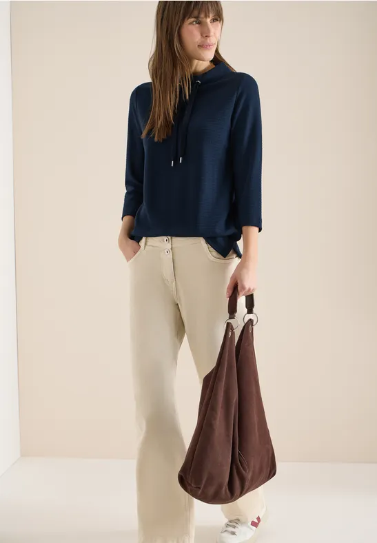 Strukturshirt universal blue