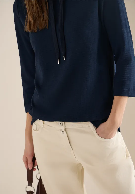 Strukturshirt universal blue