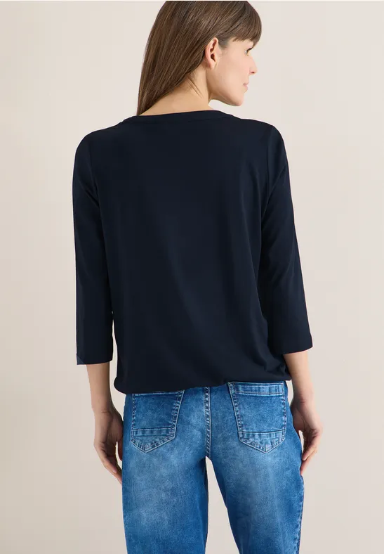 Shirt im Tunika-Look universal blue