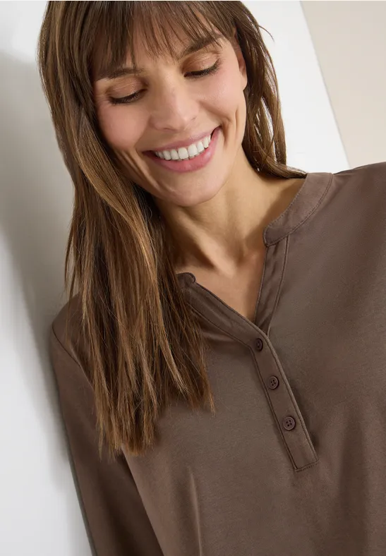 Shirt im Tunika-Look urban taupe