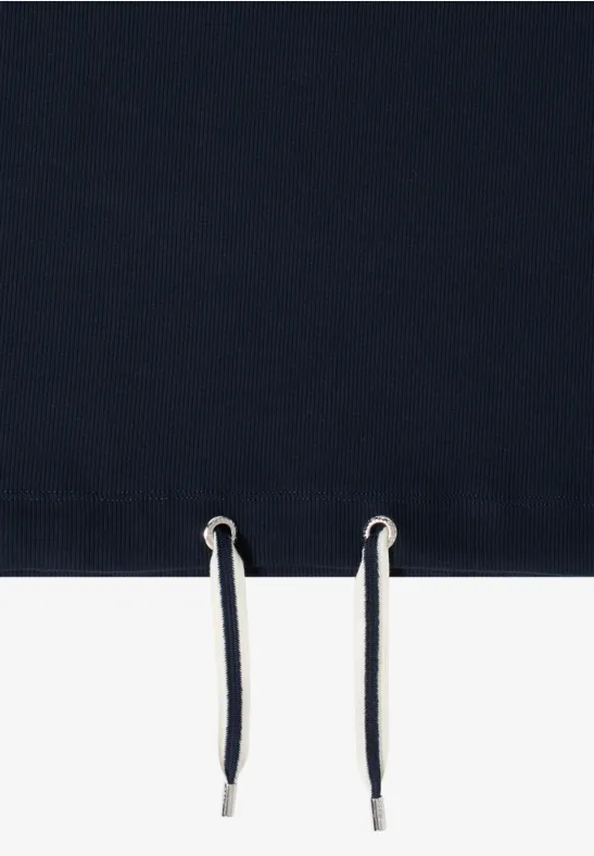 Hoodie en structure côtelée universal blue