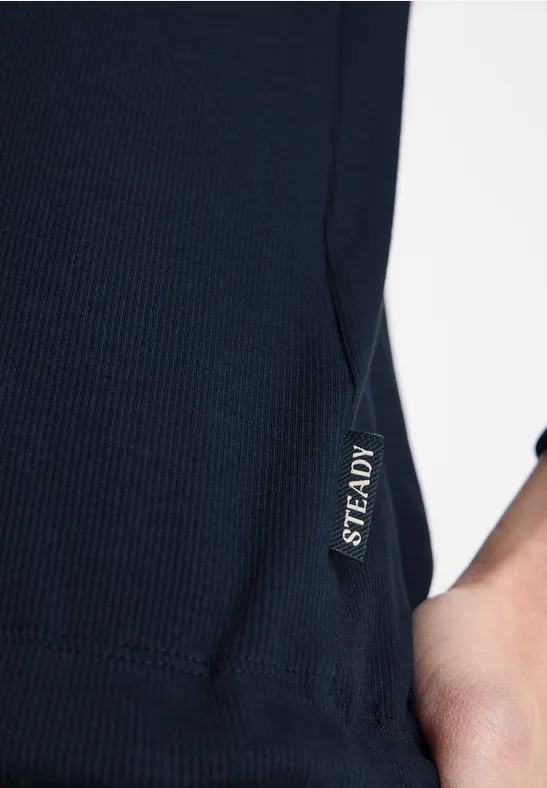 Hoodie en structure côtelée universal blue