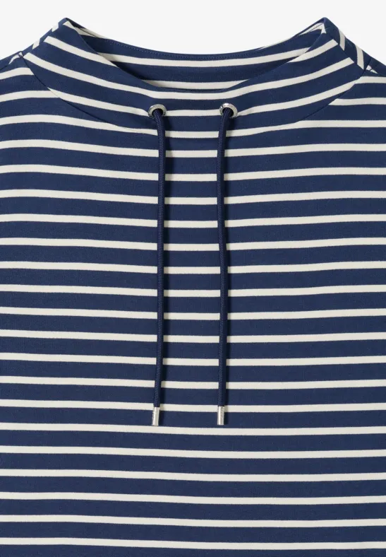 Gestreept shirt sporty denim blue