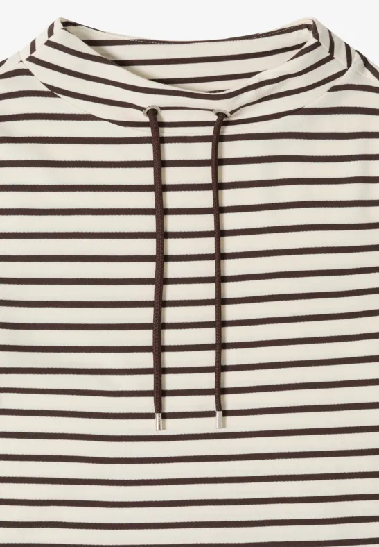 T-shirt à rayures macchiato brown