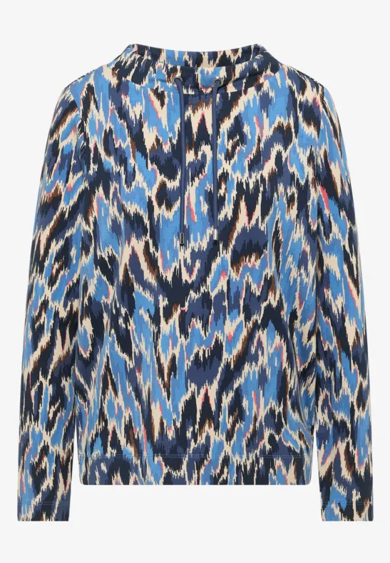 Gemustertes Shirt cloud blue