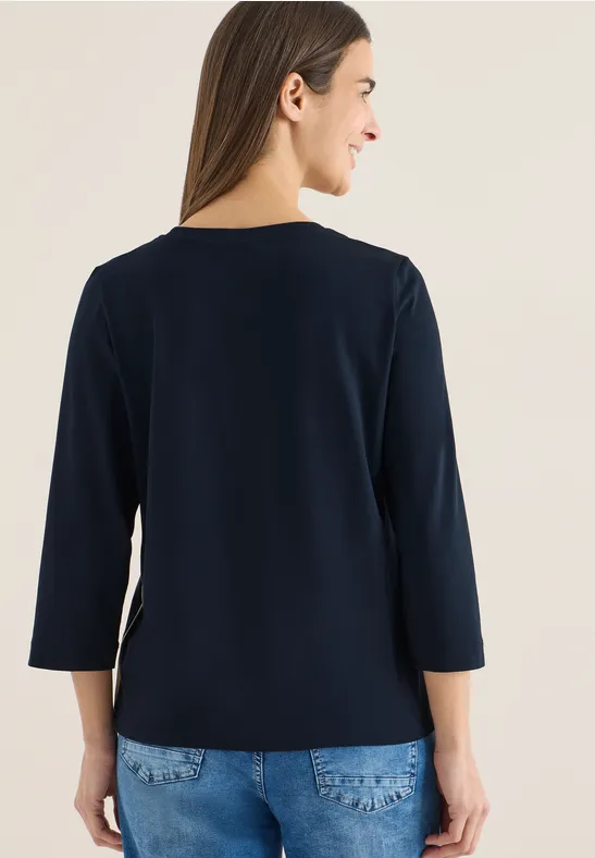 Shirt mit Tapedetail universal blue