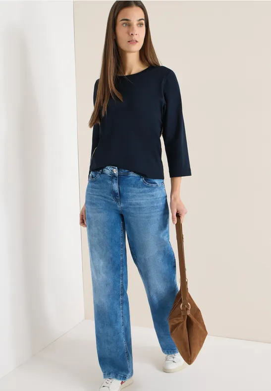 Shirt mit Tapedetail universal blue