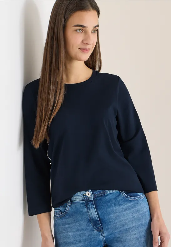 Shirt mit Tapedetail universal blue