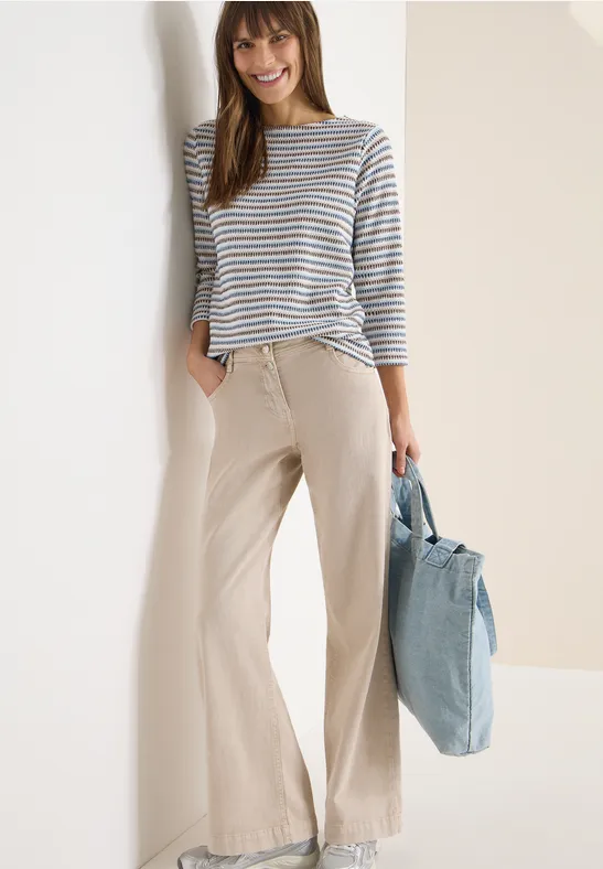 T-shirt à rayures sporty denim blue