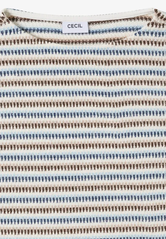 T-shirt à rayures sporty denim blue