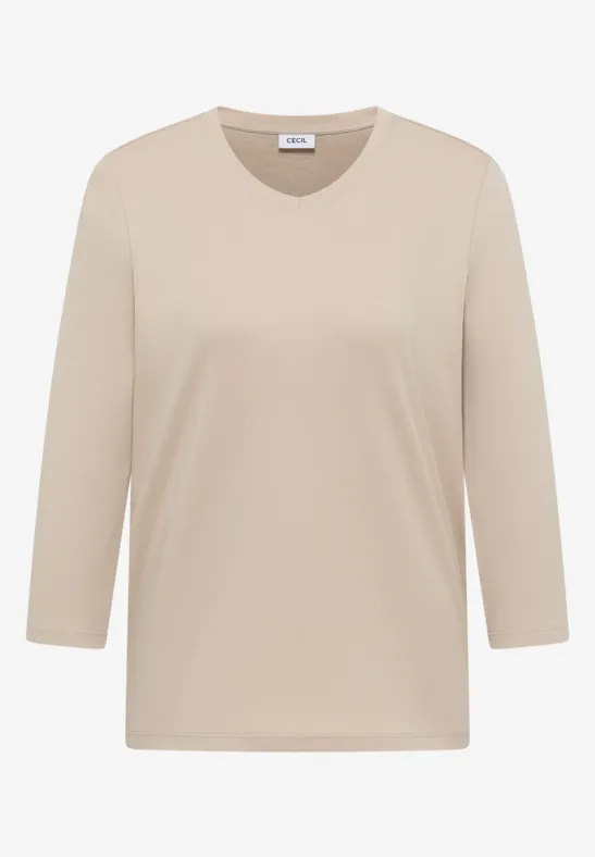 Basic T-Shirt grain beige
