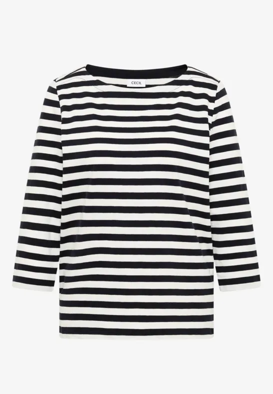 T-shirt de base rayé universal blue