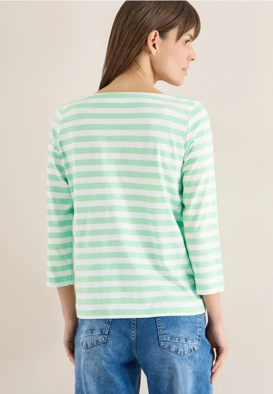 T-shirt de base rayé juicy lime