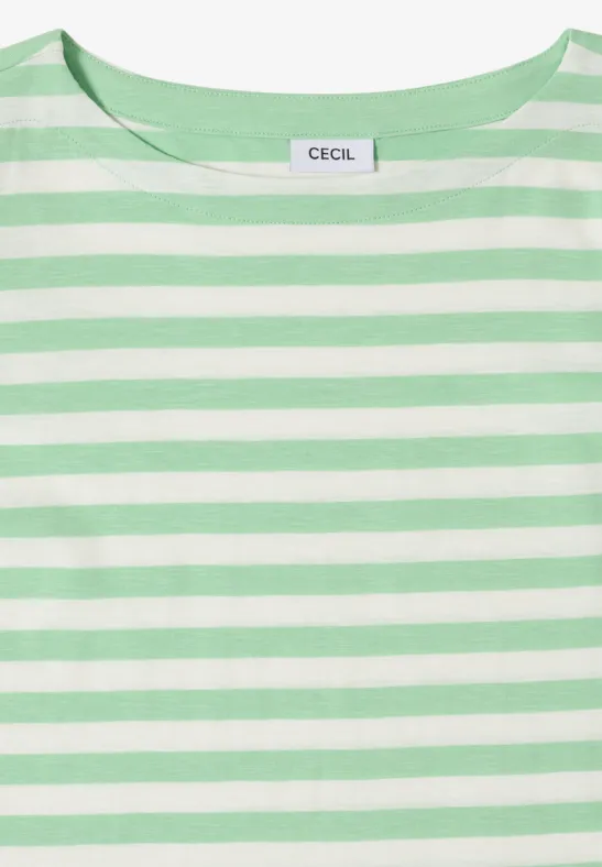 T-shirt de base rayé juicy lime